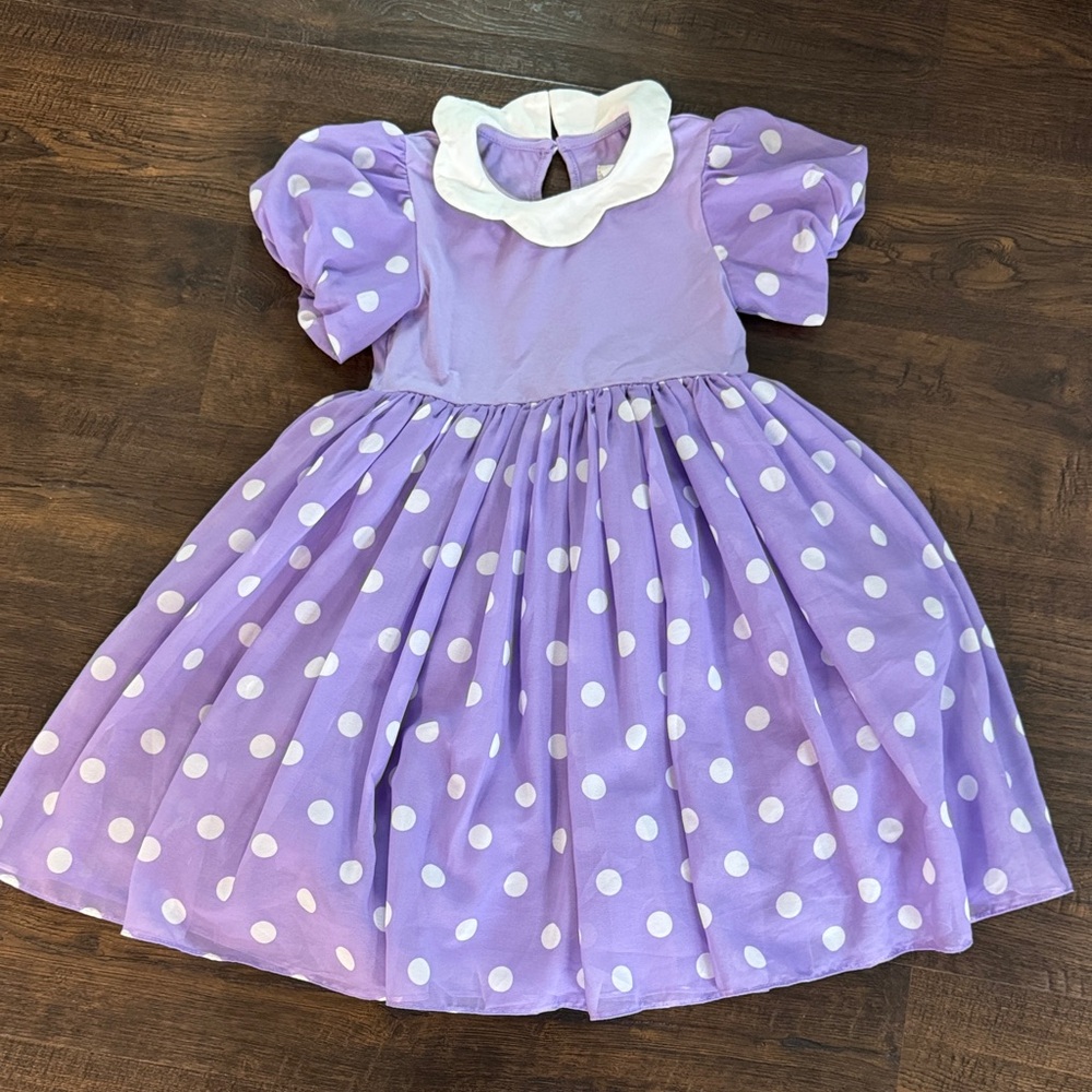 Taylor Joelle purple polka dot dress 7 play condition